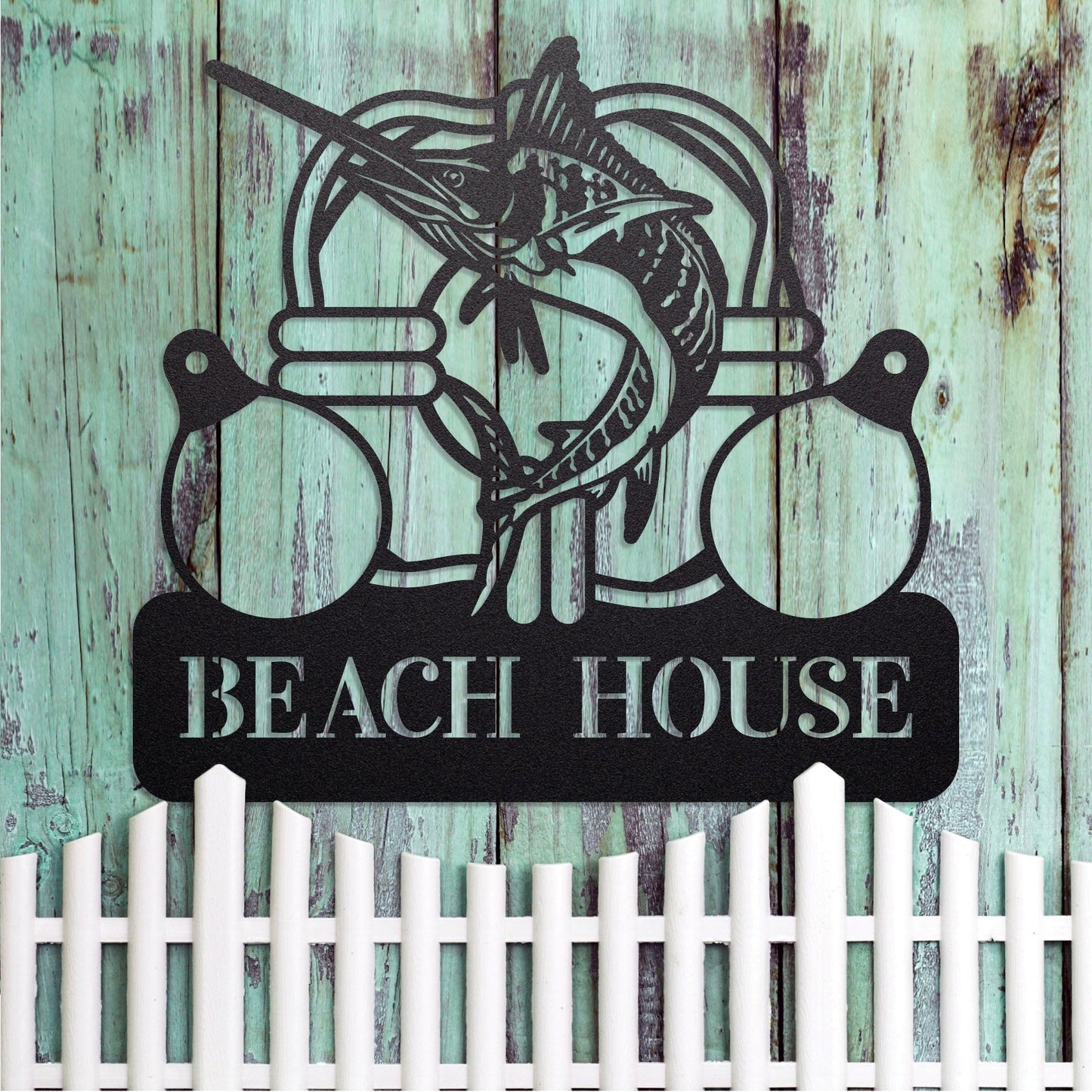 Beach House Marlin Sign