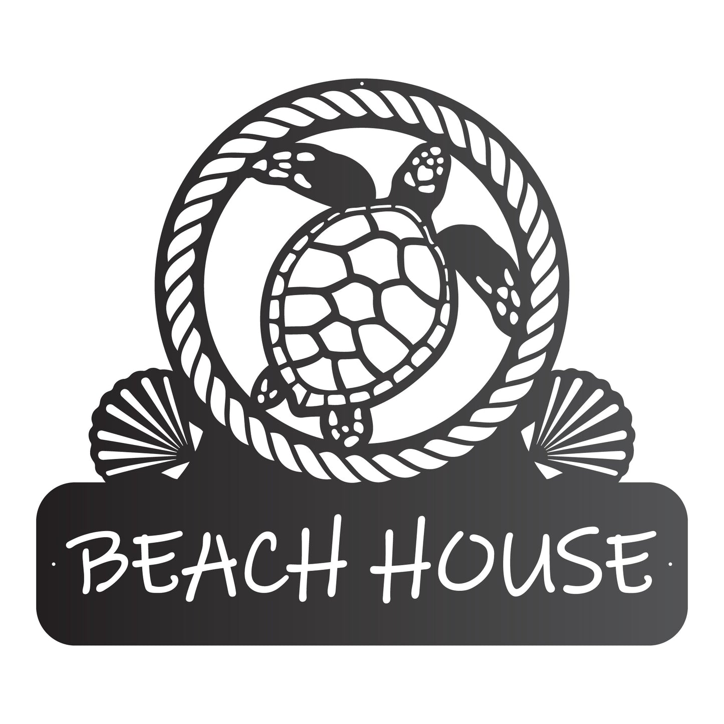 Beach House Turtle Sign