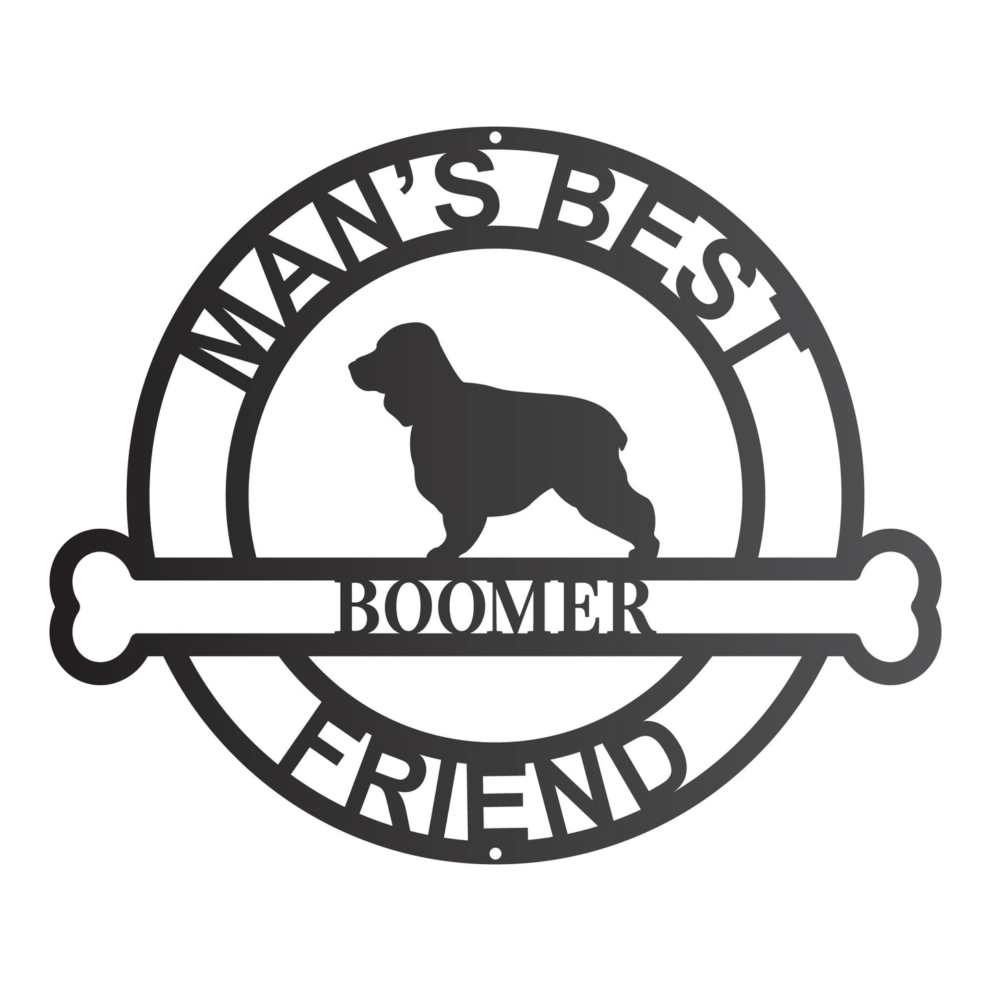 "Man's Best Friend" Personalized Dog Breeds Wall Art