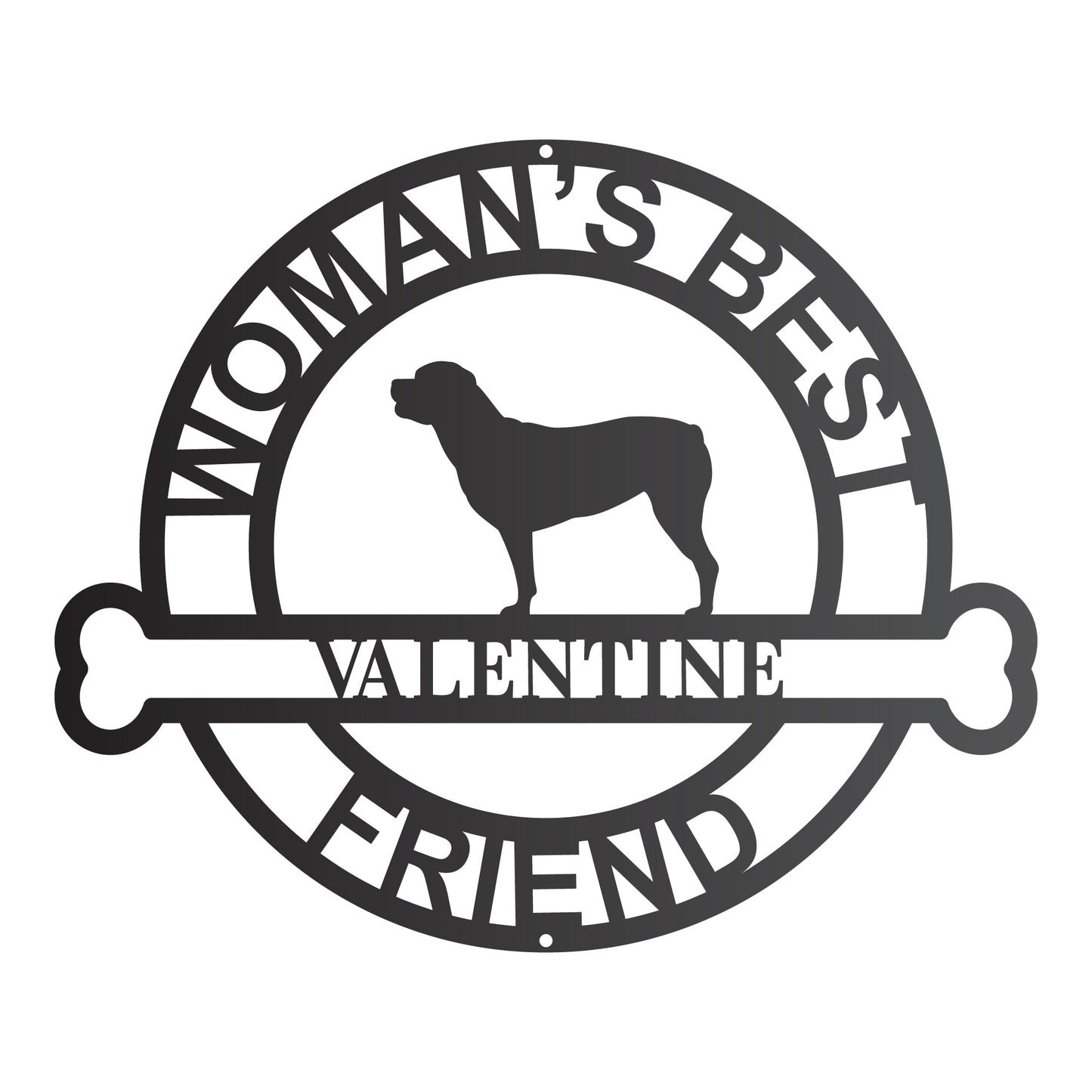 "Woman's Best Friend" Personalized Dog Breeds Wall Art