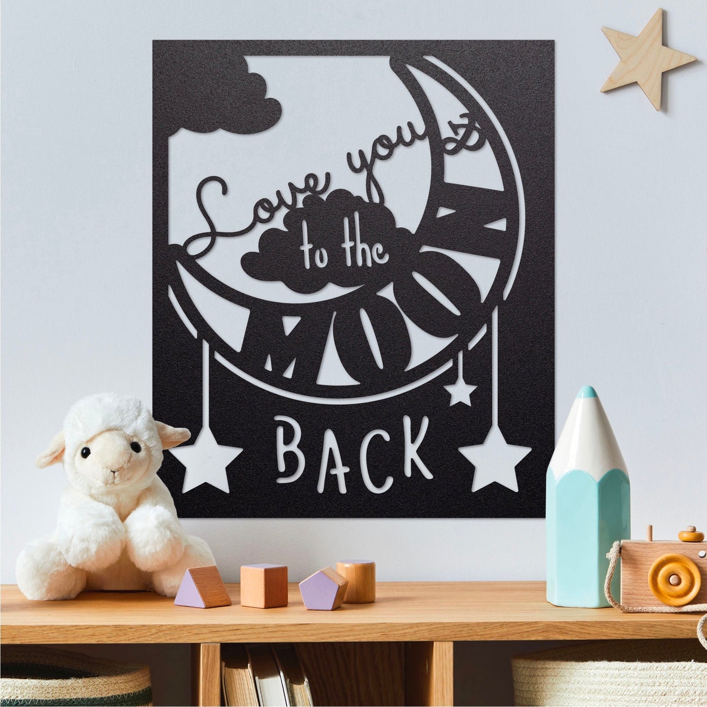 "Love You to the Moon and Back" Wall Art