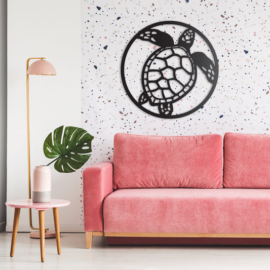 Turtle Round Wall Art