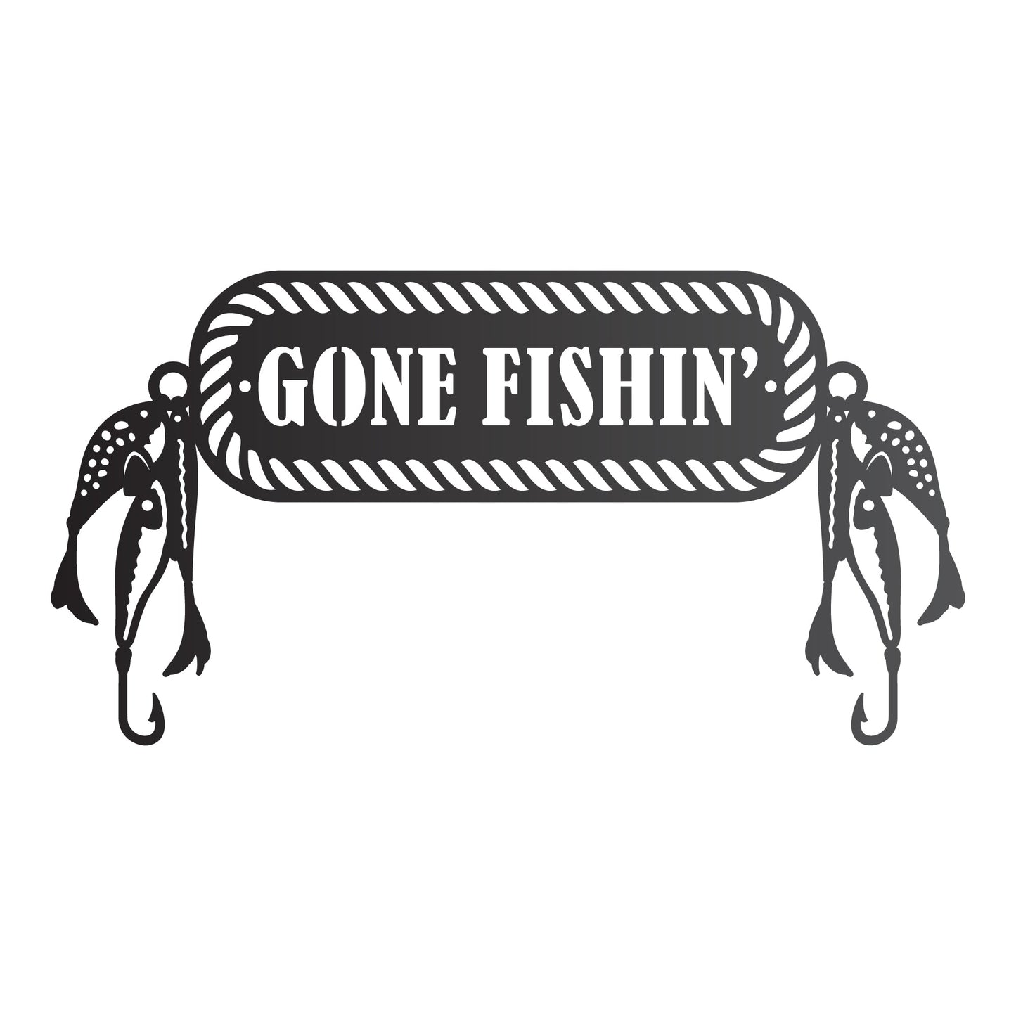 Gone Fishin' Bait & Hooks Wall Art