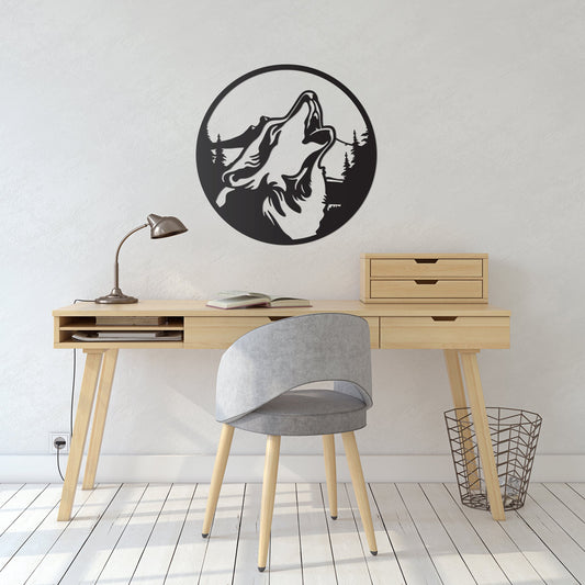 Howling Wolf Wall Art