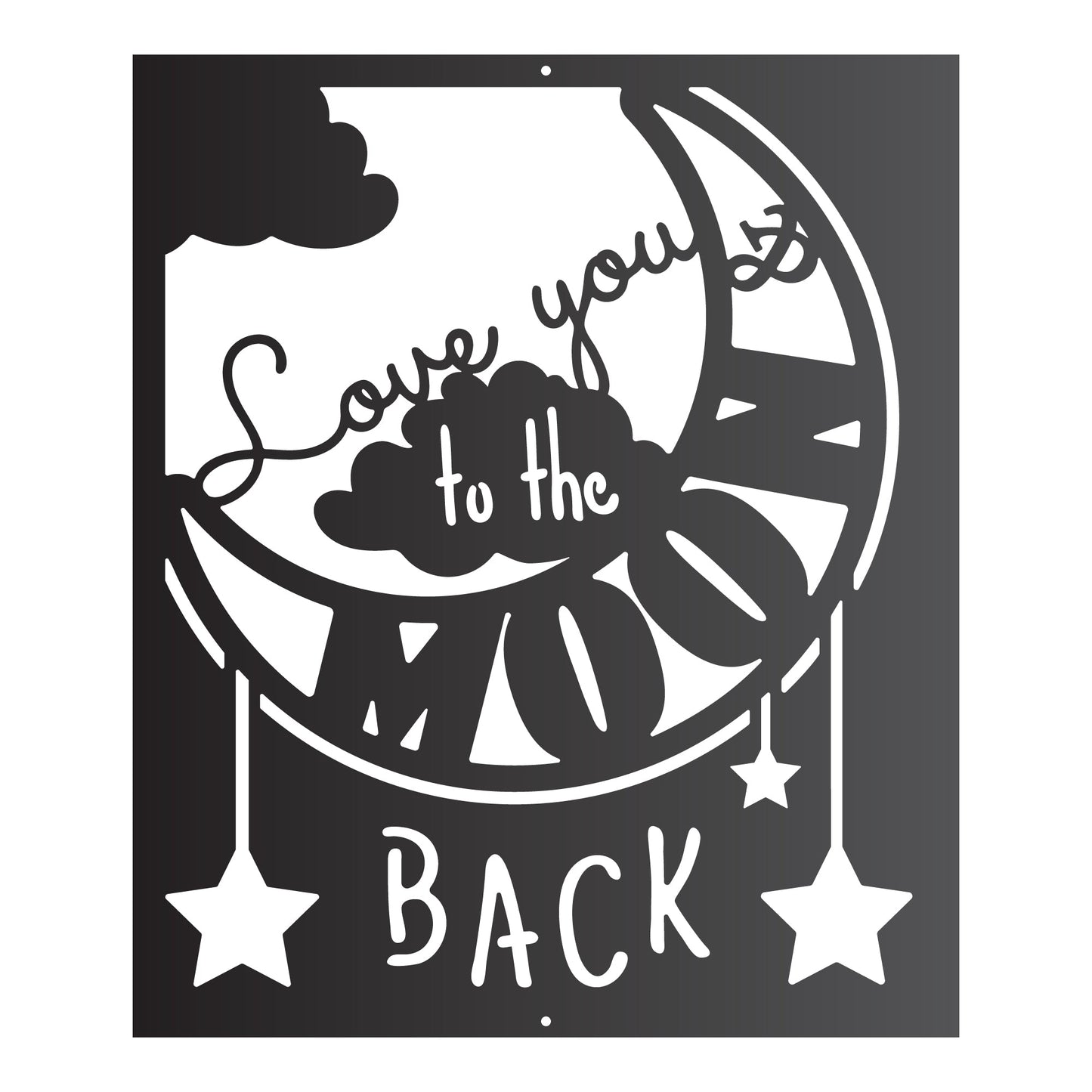 "Love You to the Moon and Back" Wall Art