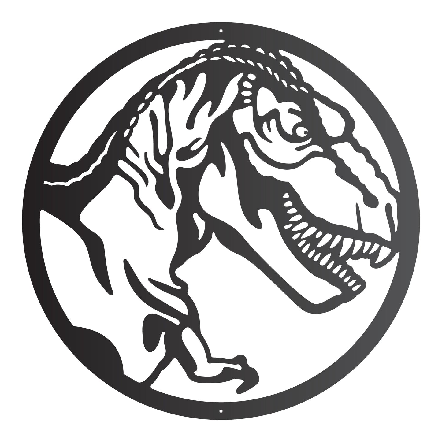 T-Rex Round Wall Art