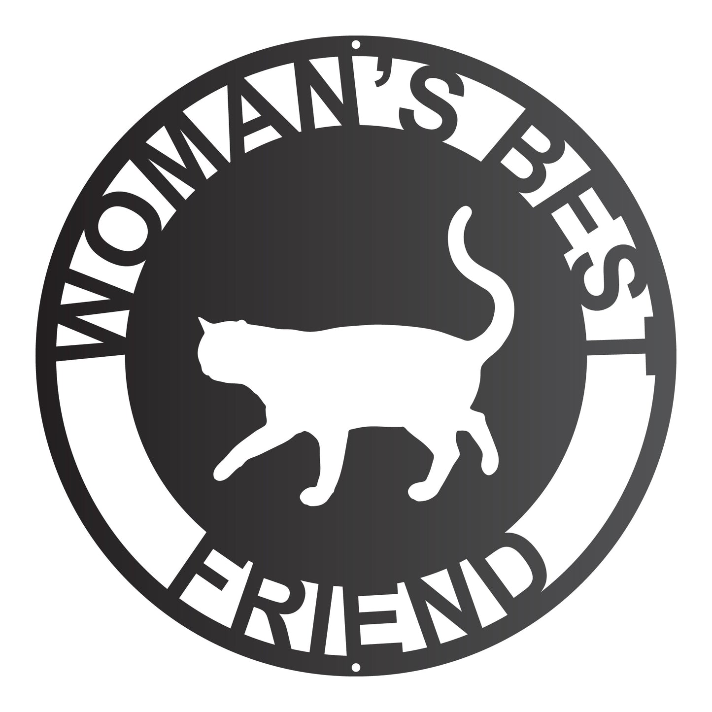 "Woman's Best Friend" Cat Breeds Round Wall Art